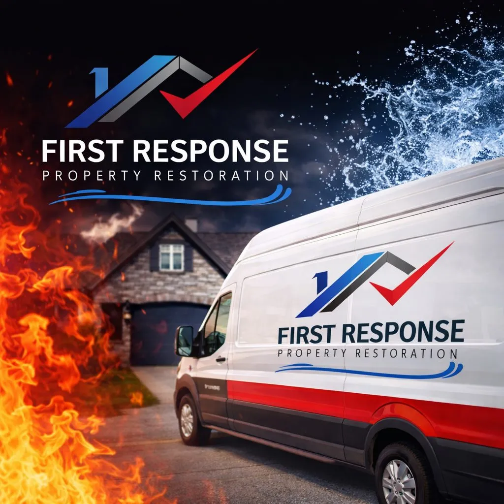 Water damage restoration professionals working in a flooded Covington, Georgia home
